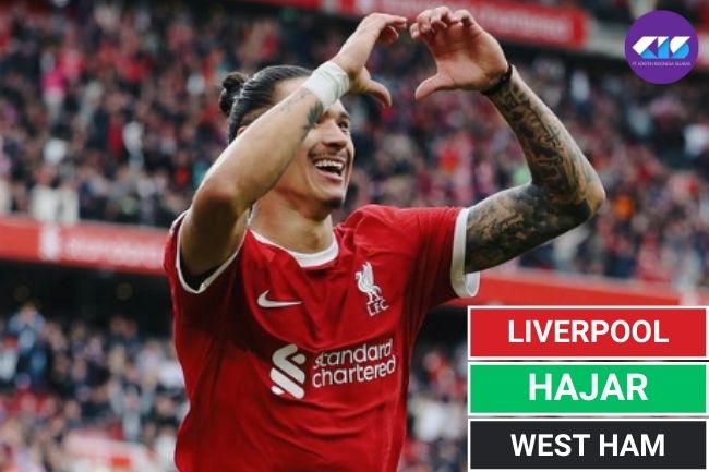 Darwin Nunez Gacor, Liverpool Hajar West Ham 2-0